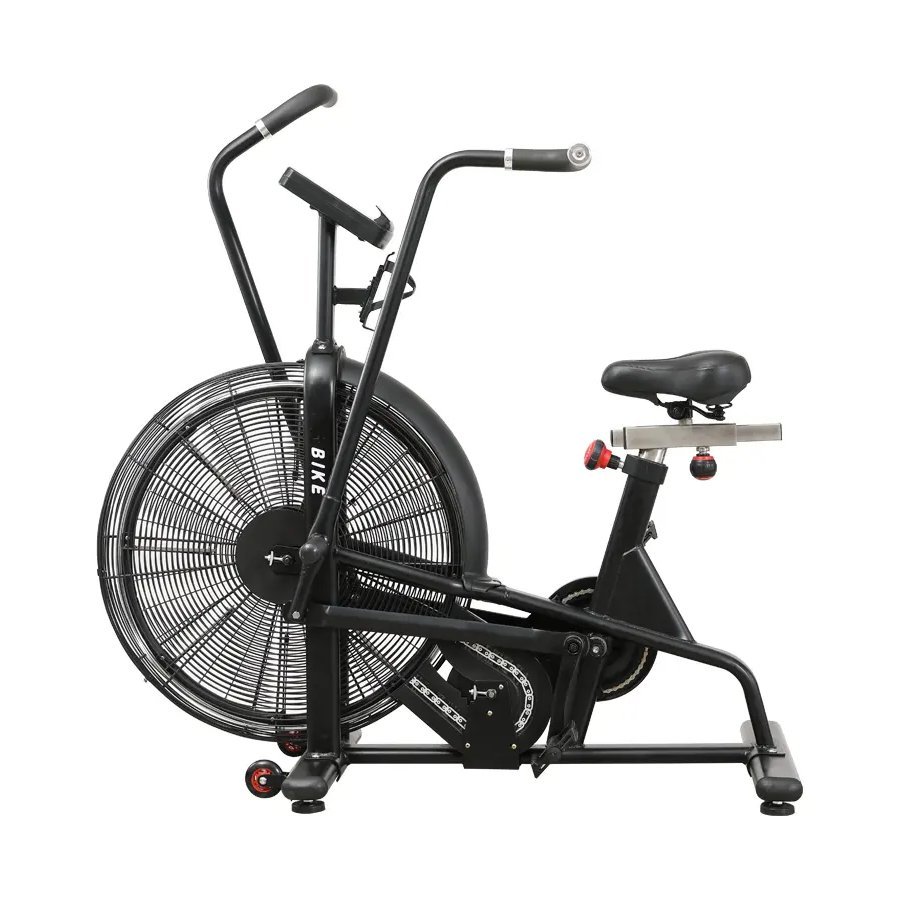 Air bike Hakon em ângulo de três quartos, com o assento e as hastes