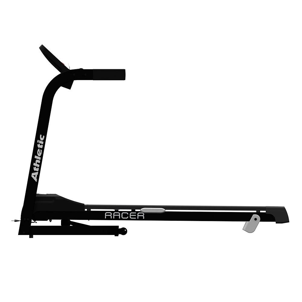Esteira Athletic Racer 16km/h — vista lateral, uma das melhores esteiras para correr