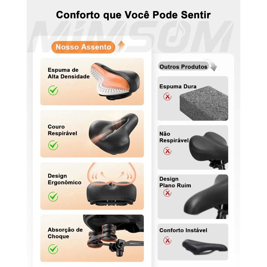 Mimsom DNP6S com banco confortável