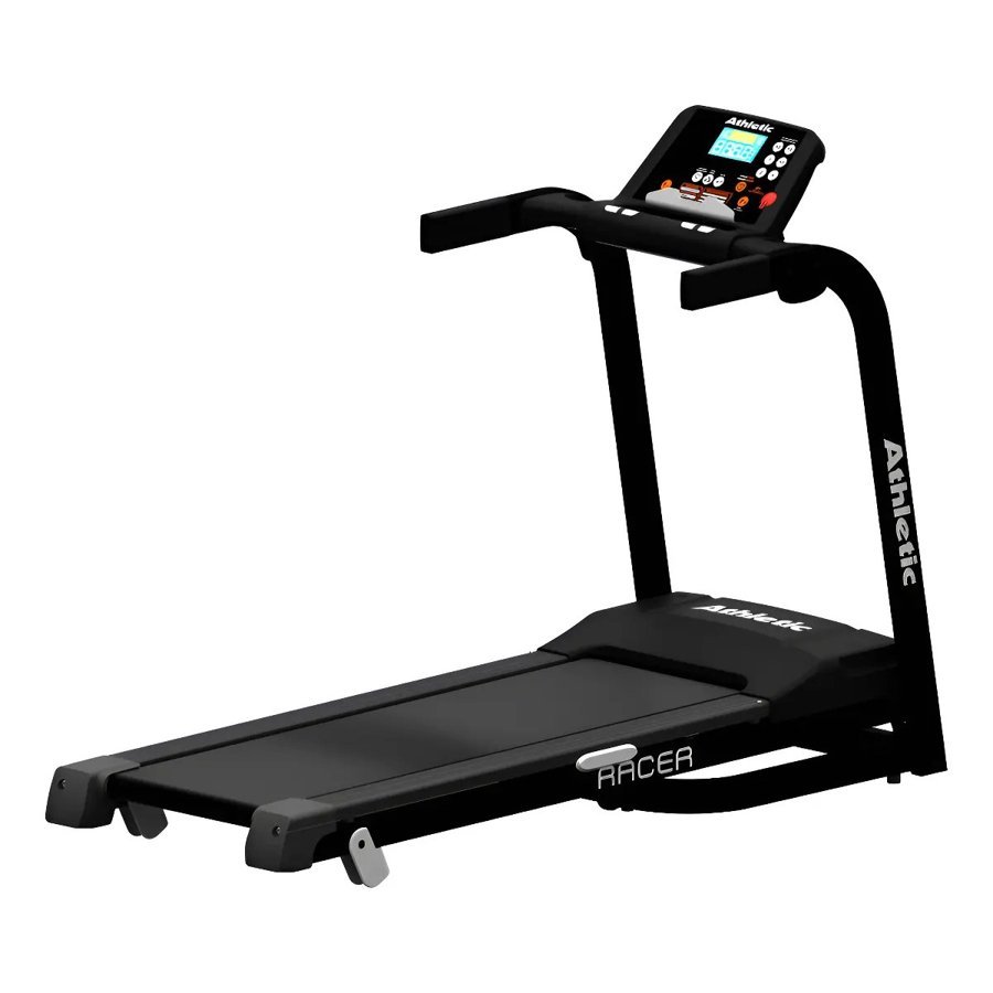 Esteira Athletic Racer preta em perspectiva