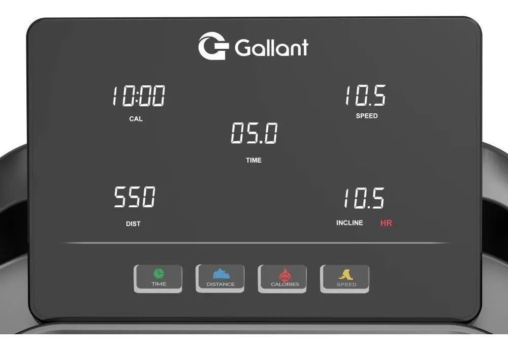 Esteira Gallant Elite Pro 4.0hp 18km/h — painel de controle