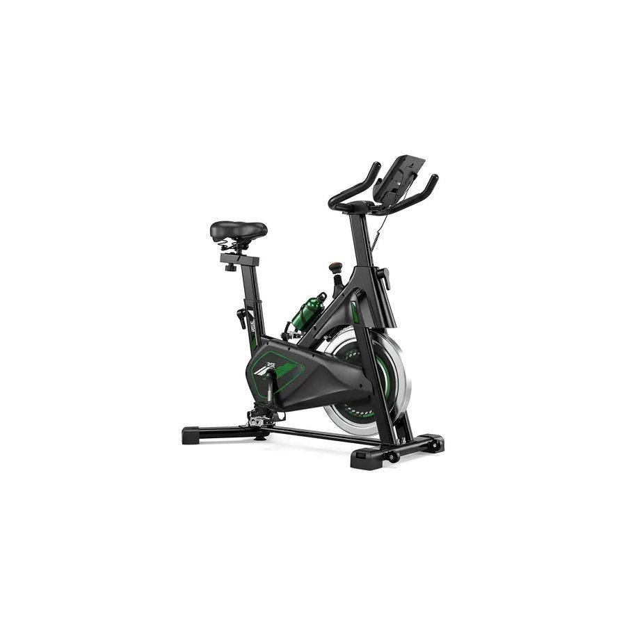 Bike indoor ZRSE ZS858 preta com detalhes verdes