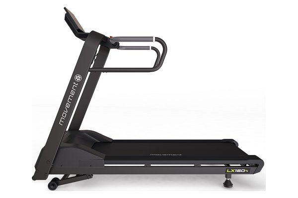 Esteira Movement LX160 G4 &mdash; vista lateral, uma das melhores esteiras elétricas