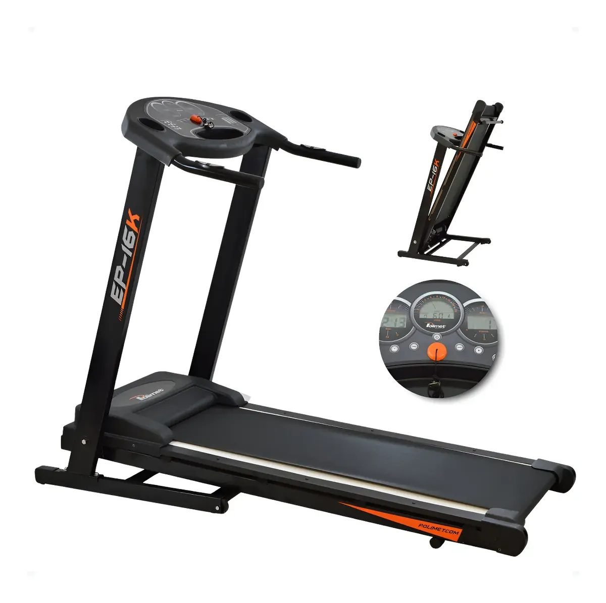 Esteira Polimet EP-16K — vista em perspectiva