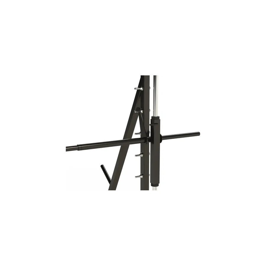 Detalhe da barra guiada da smith machine Home Rise