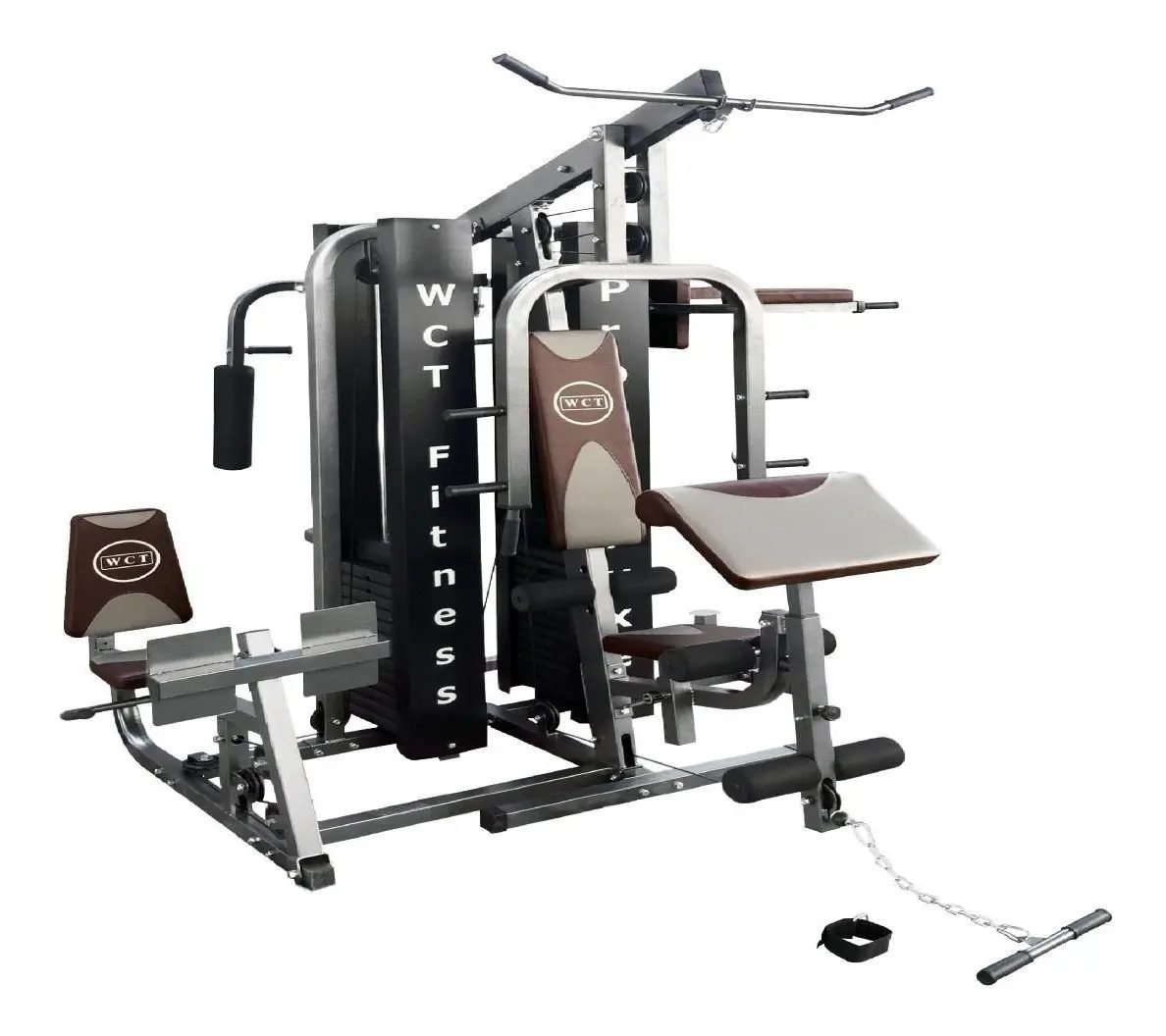 Multi estação de musculação WCT Fitness completa vista de frente