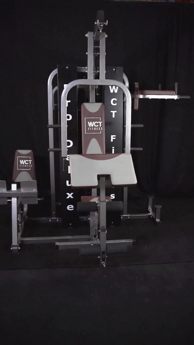 Multi estação de musculação WCT Fitness &mdash; detalhe dos exercícios