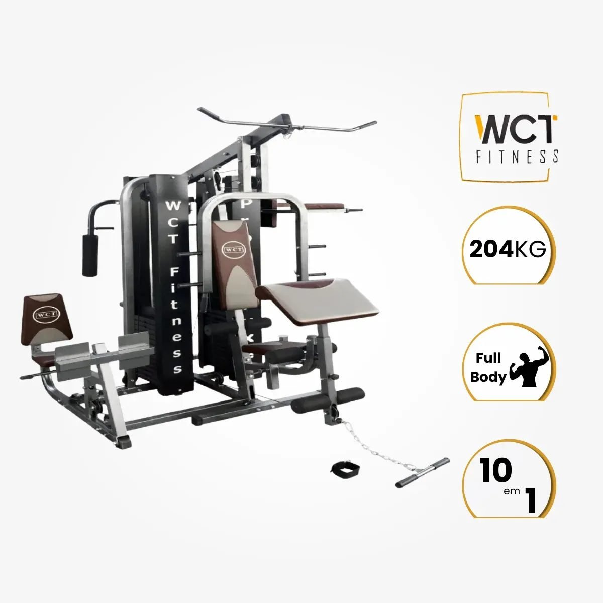 Multi estação de musculação WCT Fitness &mdash; banco e polias